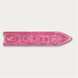 Flèche Toilettes Rose